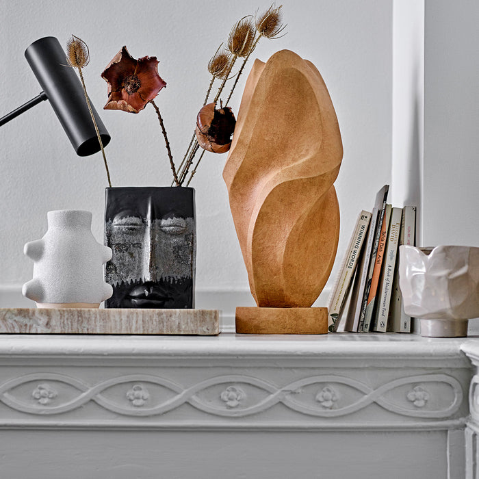 Bloomingville Nasru Vaas - Zwart Steen