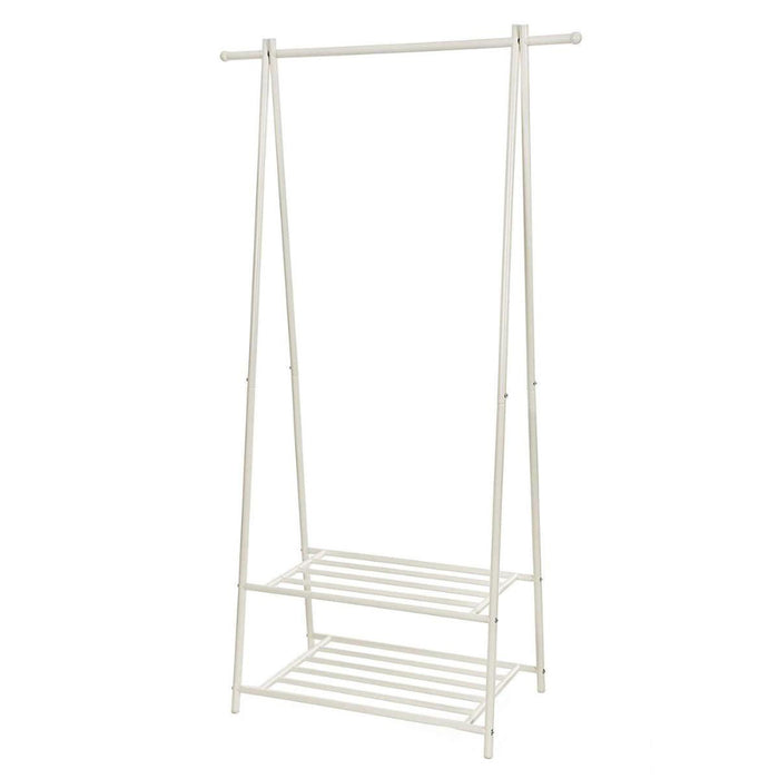 Kledingrek - metaal - wit