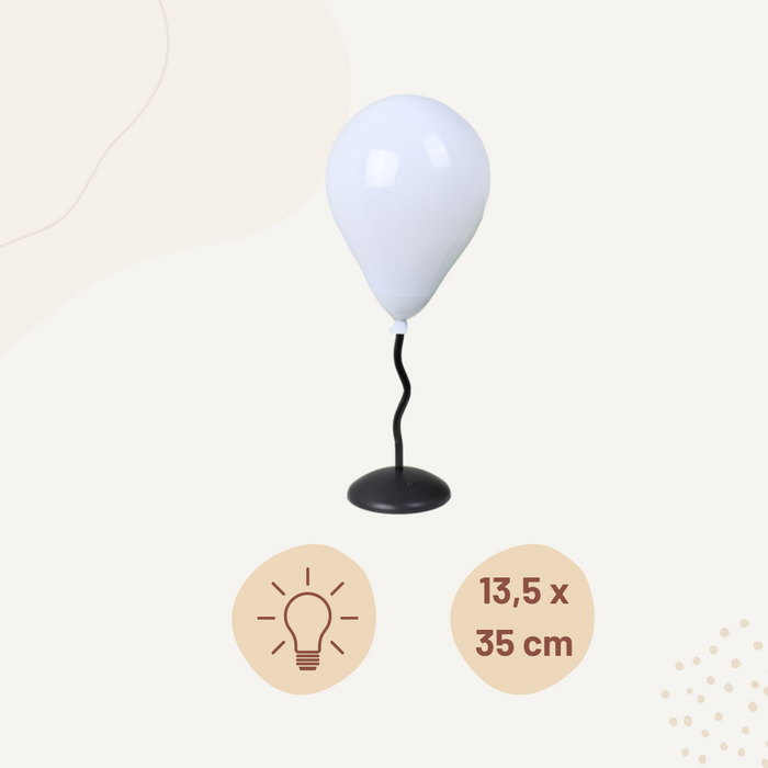 Orange85 Tafellamp Ballonlamp Bollamp Staand Wit 350 x 135 x 135 mm...