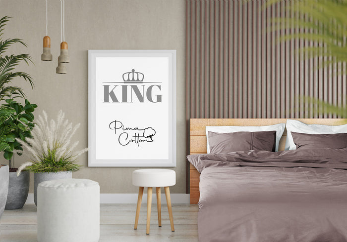 Kussensloop King 2 stuks - 300TC topkwaliteit - 2x 60x70cm - taupe