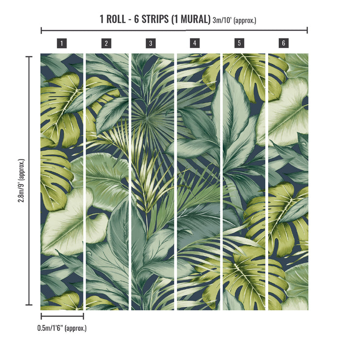 Art for the Home Fotobehang - Hawaii - Blauw - 280x300cm