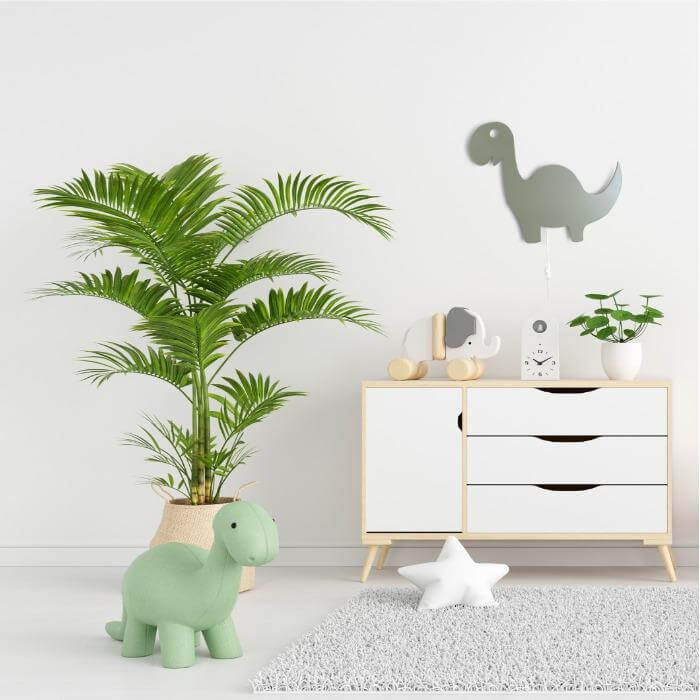 Houten wandlamp kinderkamer | Dino - groen