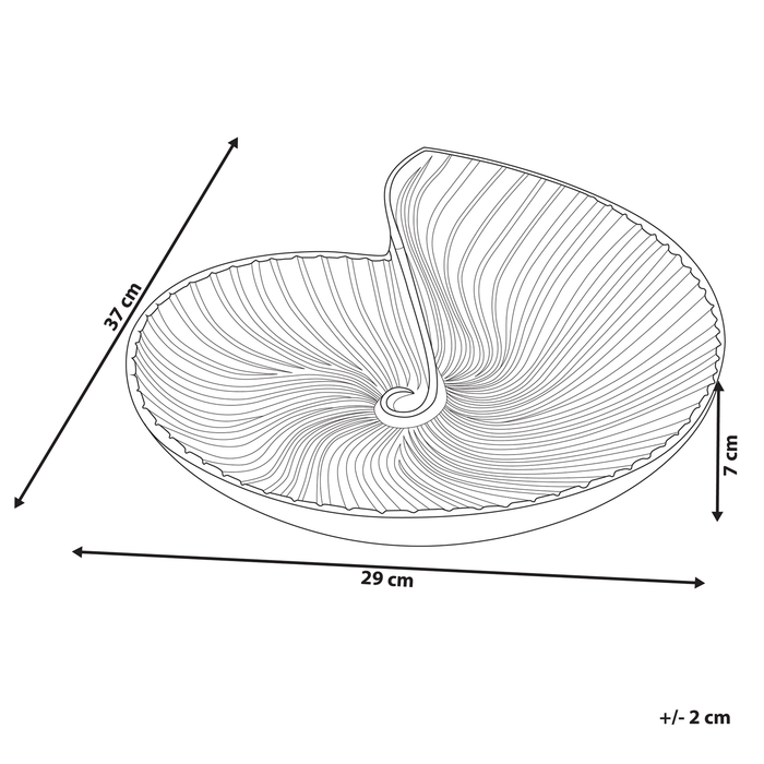 PERSEPOLIS - Decoratieve schaal - Goud - Aluminium