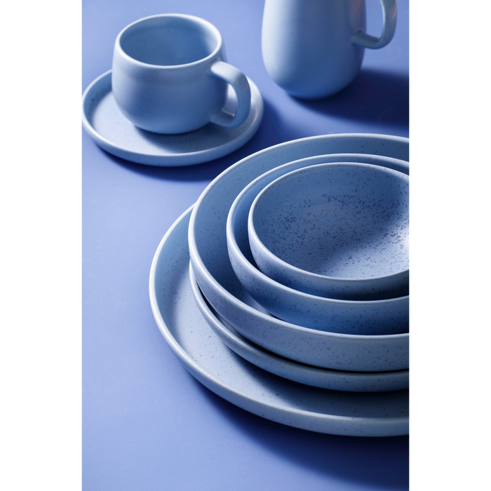 Palmer Schaal Sandy Loam 12 cm Blauw Stoneware 6 stuks