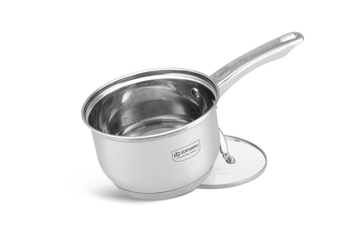 Edenberg Classic Line - Pannenset - RVS - 12 delig - Sandwichbodem