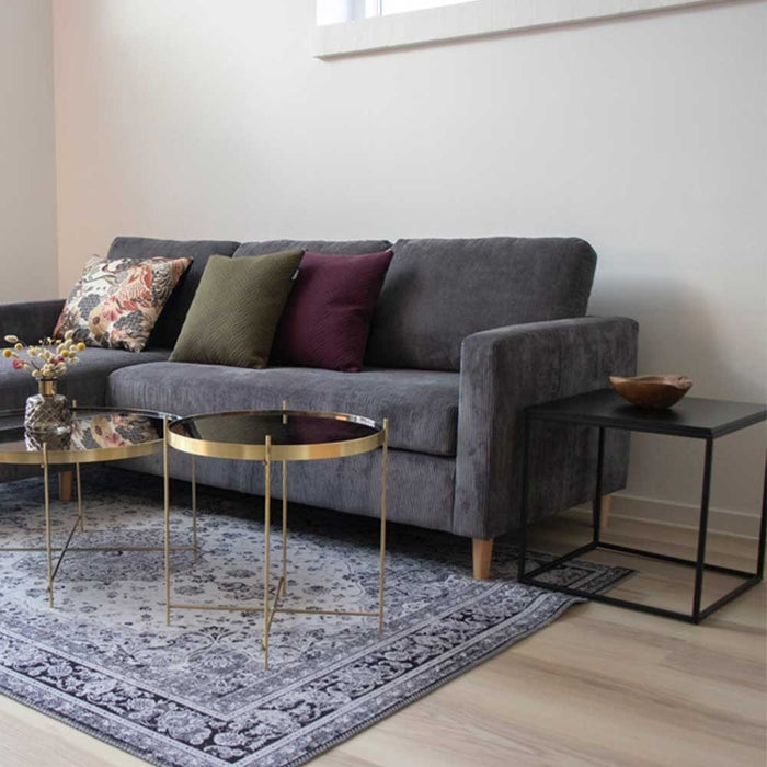 Artichok Karen Vierkante Houten Bijzettafel - Zwart