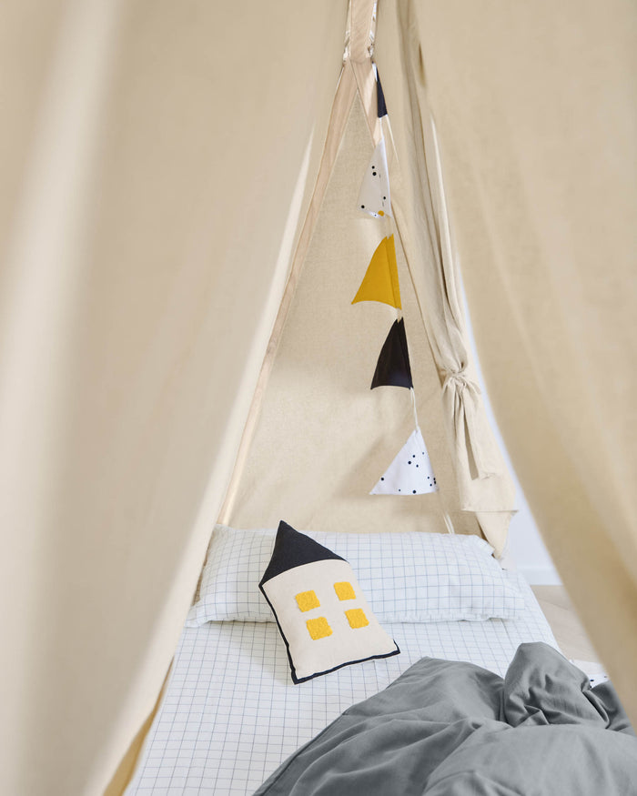 Kave Home - 100% katoenen tentzeil voor Maralis tipi zeil 70 x 140 cm