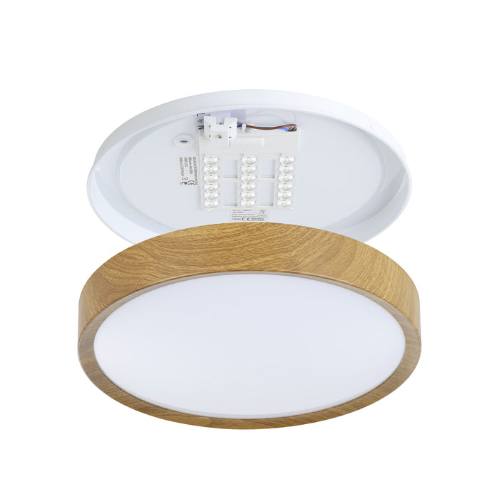 EGLO Musurita Plafondlamp - LED - Ø 34 cm - Bruin