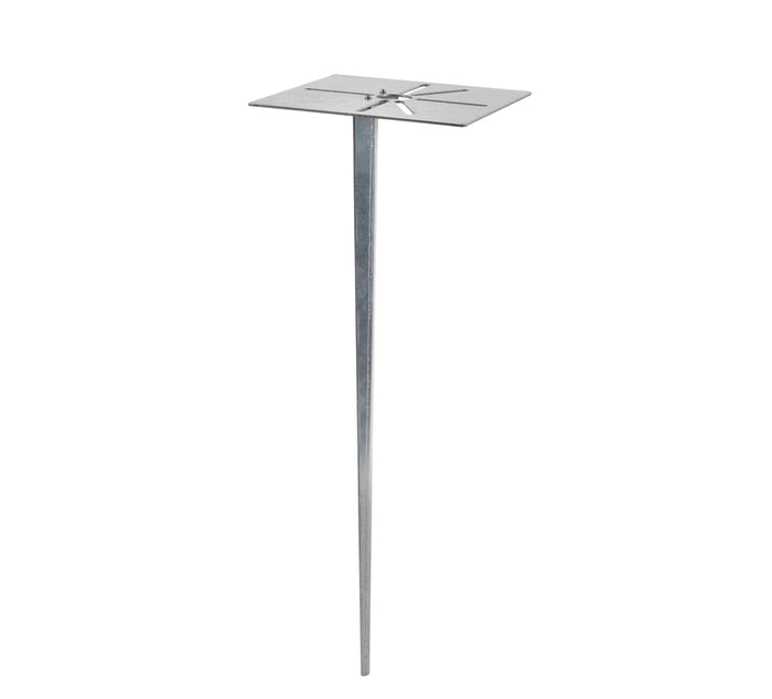 QAZQA Staande buitenlamp zwart 40 cm met grondpin en kabelmof -