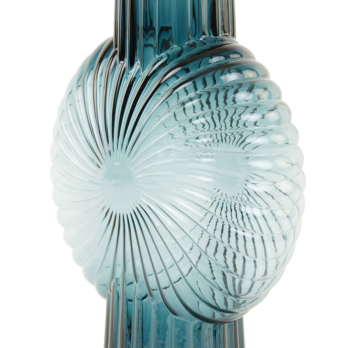 Light & Living Light&living Vaas 27x13x40 cm MIA glas petrol