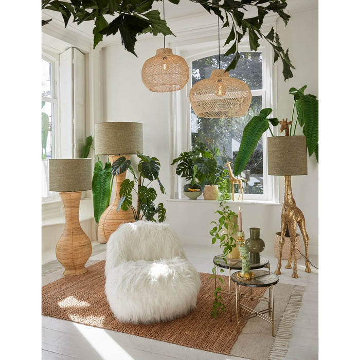 Light & Living Light&living Hanglamp Ø60x43 cm CHARITA rotan naturel