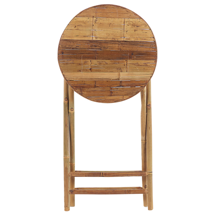 Beliani-SAVELLETRI-Bistroset voor 2-Lichte houtkleur-Bamboehout