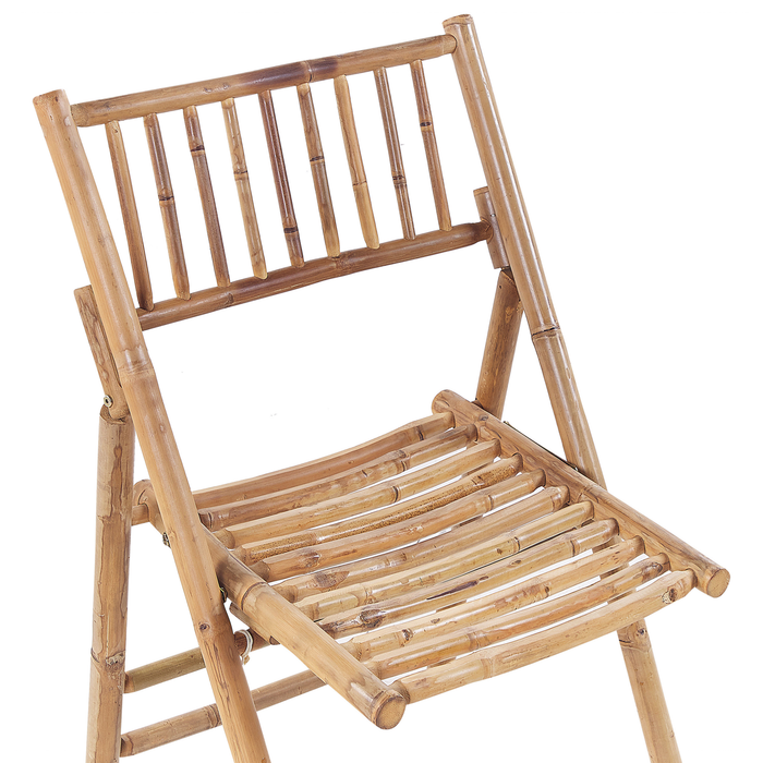 Beliani-SAVELLETRI-Bistroset voor 2-Lichte houtkleur-Bamboehout