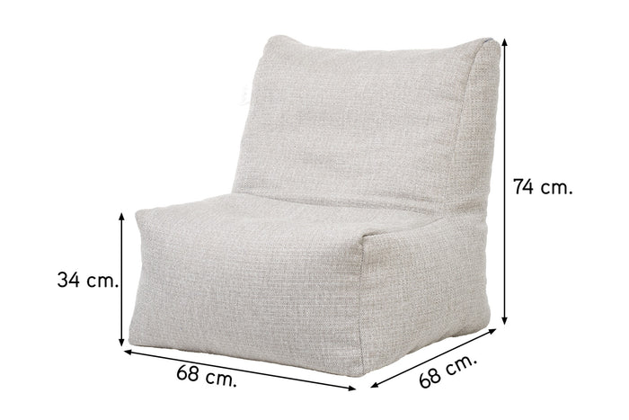 Laui lounge zitzak outdoor adult - Ash grey