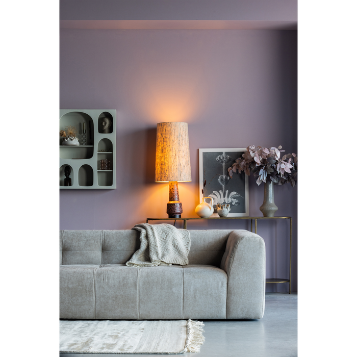 WOOOD Grid 3-Zits Bank - Stof - Zand - 73x230x98