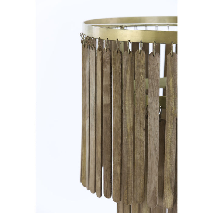 Light&living Hanglamp Ø45x43 cm GULARO hout donker bruin