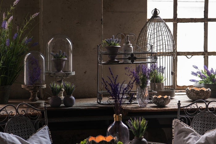 Clayre & Eef Theelichthouder Ø 9x13 cm Glas Waxinelichthouder