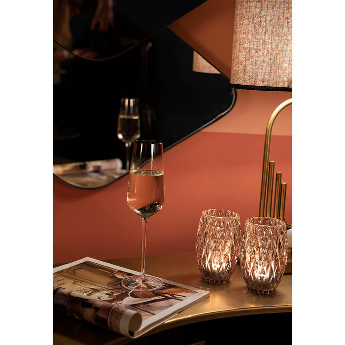 Clayre & Eef Theelichthouder Ø 9x13 cm Glas Waxinelichthouder