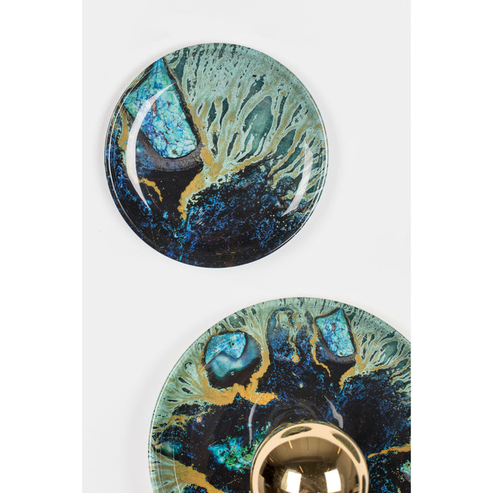 Bold Monkey No Food Here wandlamp (set van 4) hexagon - Groen