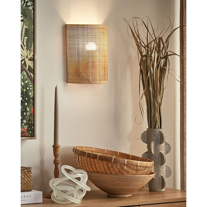 Beliani - DEMITRIE - Wandlamp - Natuurlijk - Rotan