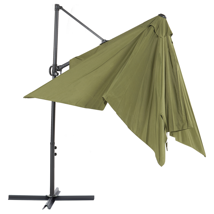Beliani - MONZA II - Zweefparasol - Groen - Polyester
