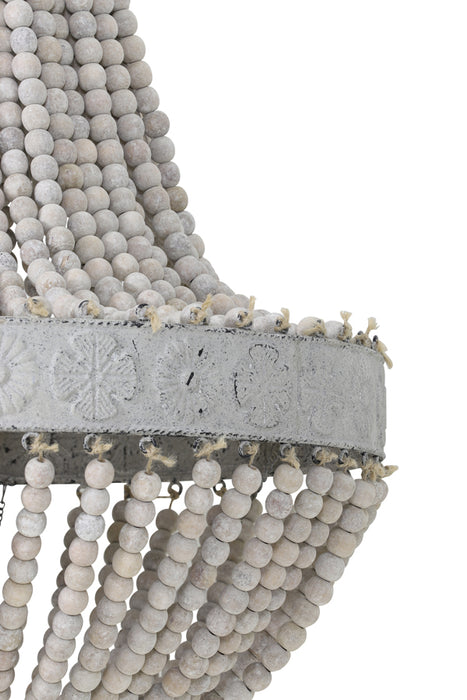 Light & Living - Hanglamp Luna - 35.5x35.5x45 - Wit