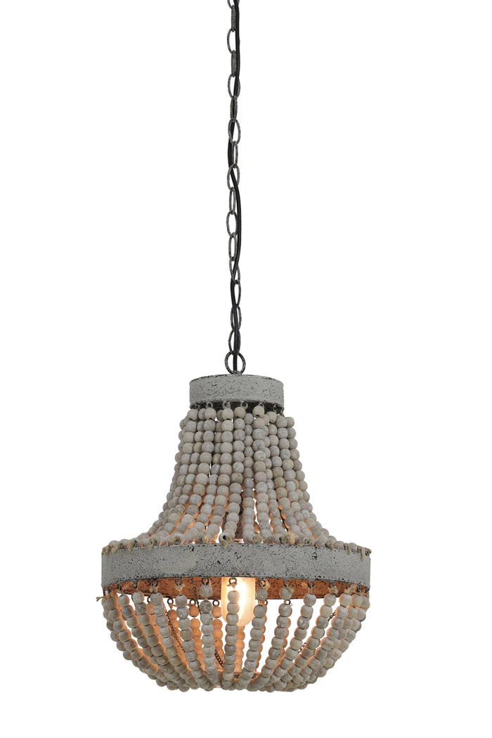 Light & Living - Hanglamp Luna - 35.5x35.5x45 - Wit