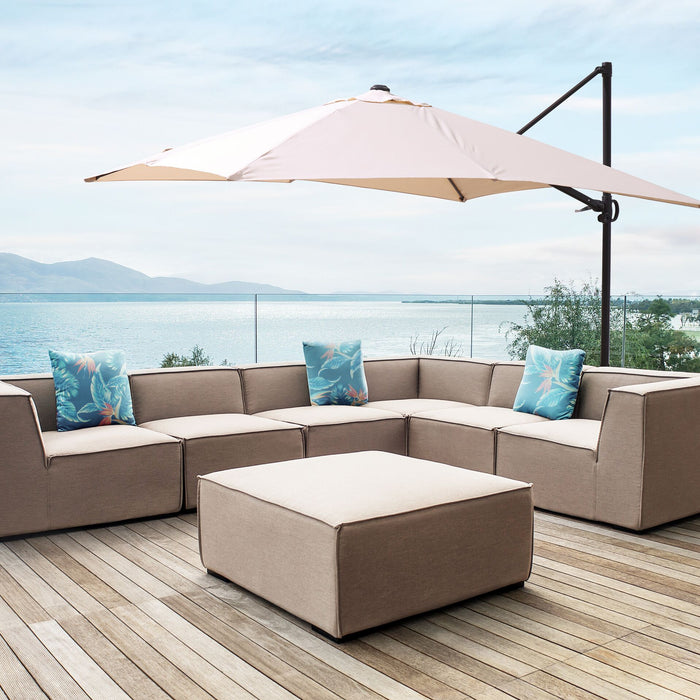 Beliani - MONZA II - Zweefparasol - Beige - Polyester