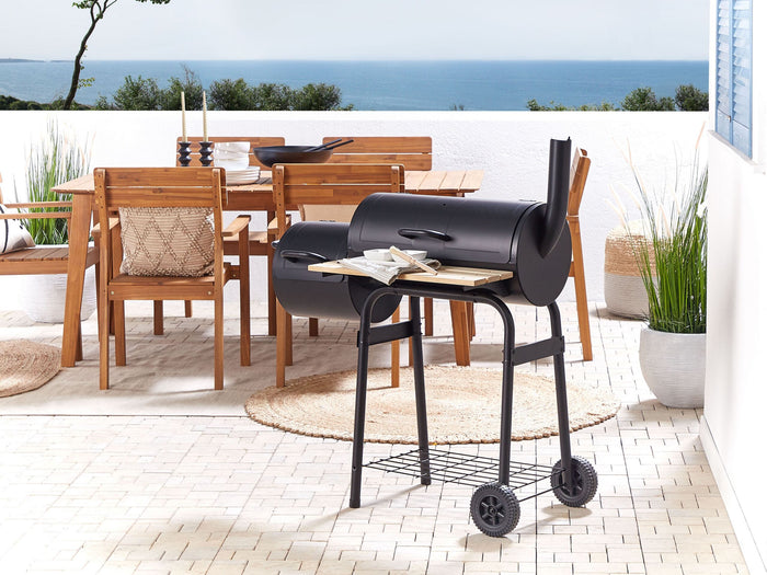 Beliani - SATAH - Houtskoolgrill - Zwart - Staal