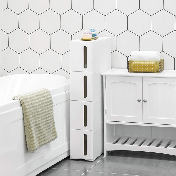 ACAZA Opbergtrolley Wit