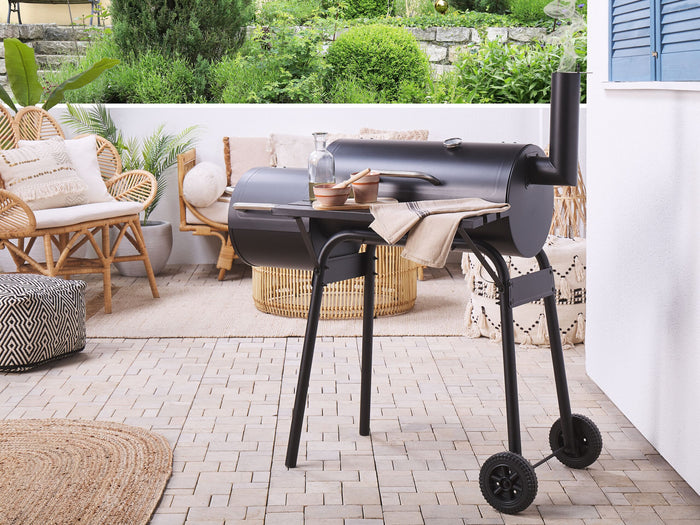 Beliani - KATLA - Houtskoolgrill - Zwart - Staal