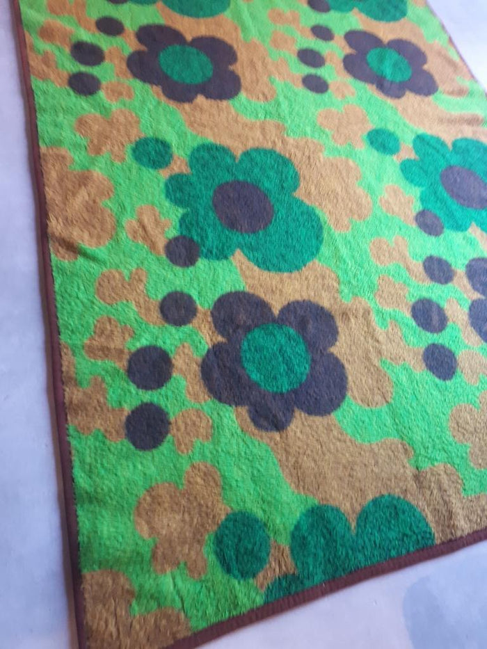 Reliving *70'S Vintage Deken Dralon Deken Retro Deken Funky