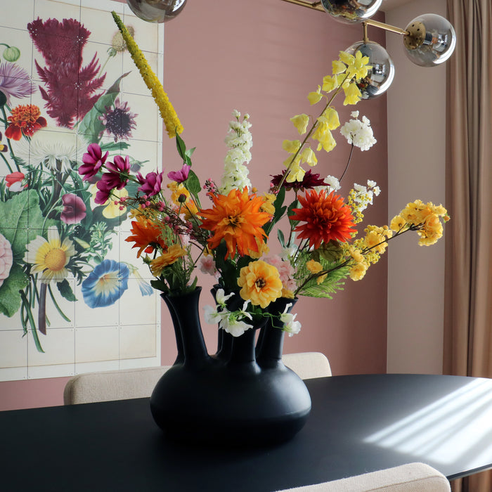 Vase The World - Amsterdam black toetervaas Ø43 x H33 cm