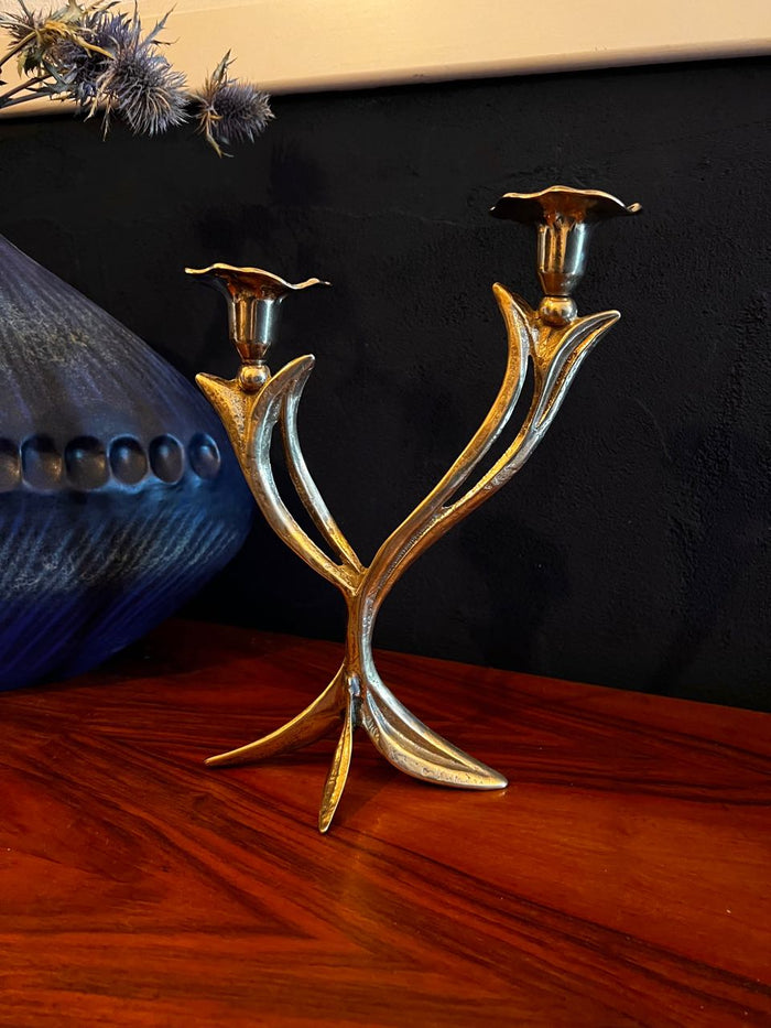 Reliving Kandelaar - Art Nouveau - Messing