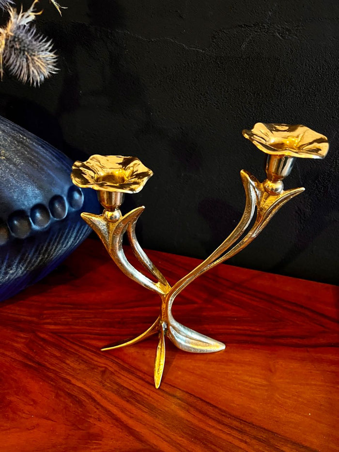 Reliving Kandelaar - Art Nouveau - Messing