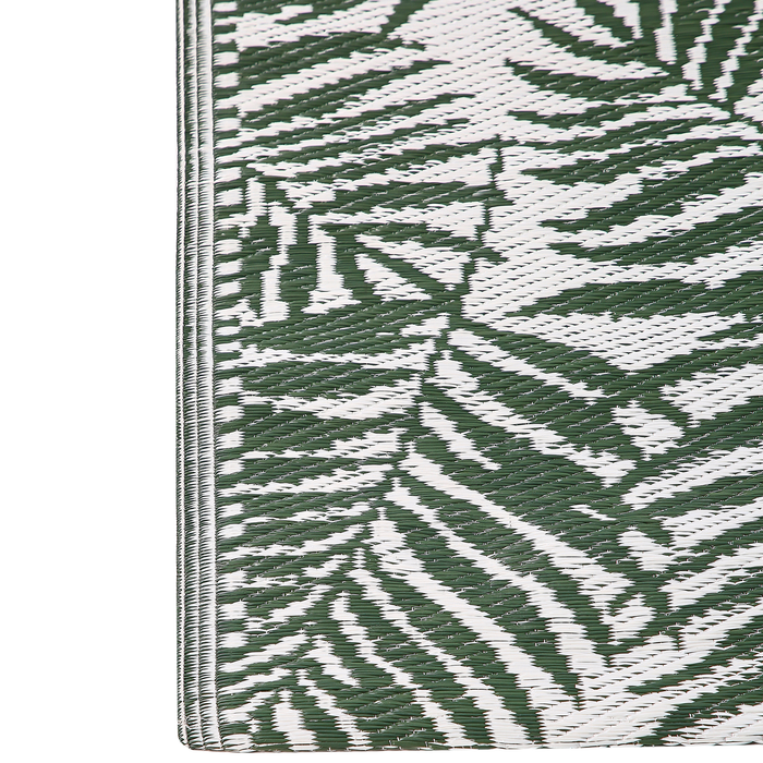 Beliani-KOTA-Outdoor kleed-Donkergroen-120 x 180 cm-Polypropyleen