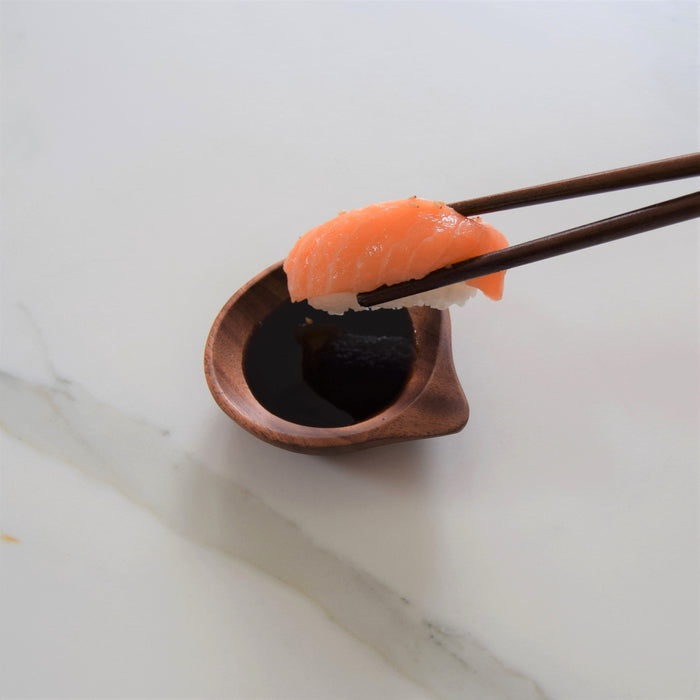 Khaya houten sauskommetje - set van 4