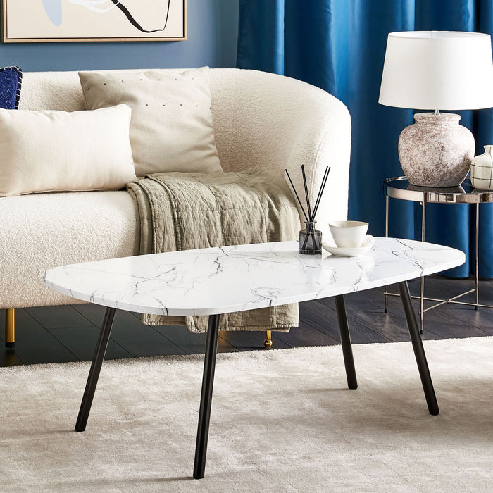 Beliani - BIDDLE - Salontafel - Wit - MDF