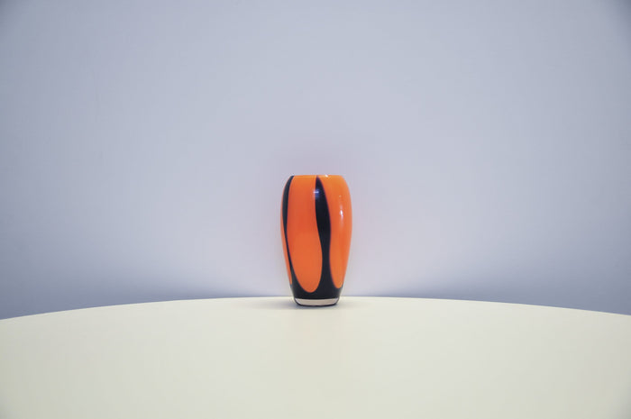 Reliving Oranje & Blauwe Glazen Vaas