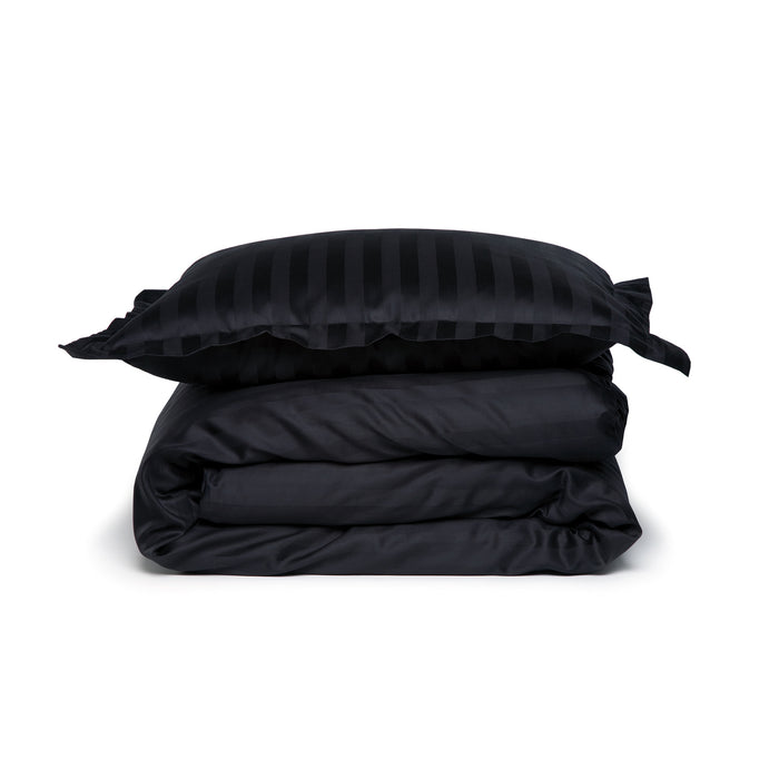 Damai dekbedovertrek katoen-satijn - 240 x 240|220cm - Zwart