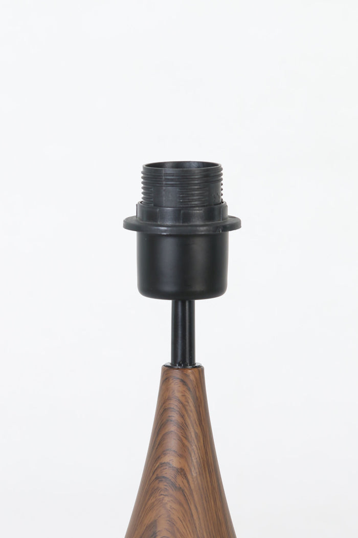 Light & Living Tafellamp Svante - Zwart|Hout - Ø28cm