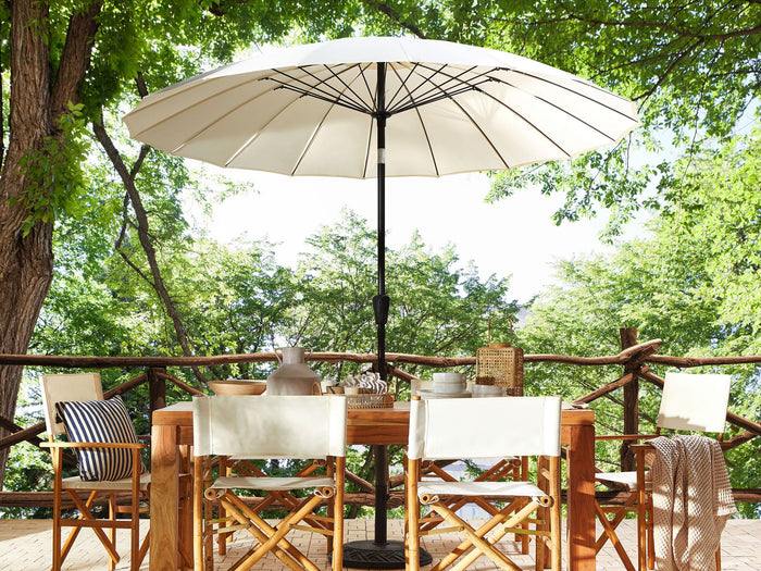 Beliani - BAIA - Parasol - Beige - 270 cm - Polyester