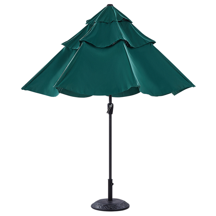Beliani - BIBIONE - Parasol - Groen - 270 cm - Polyester