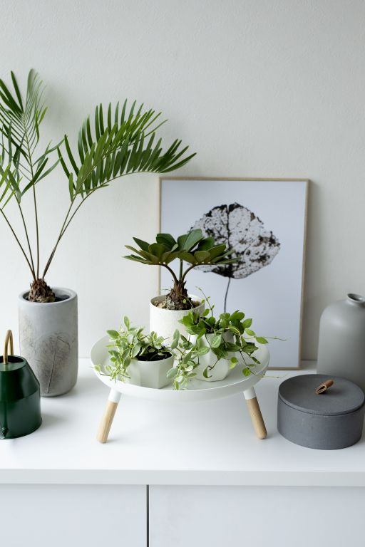 Yamazaki Dienblad met poten - Wit