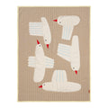 Ferm Living Bird Plaid - L 80 x B 110 cm - Zand
