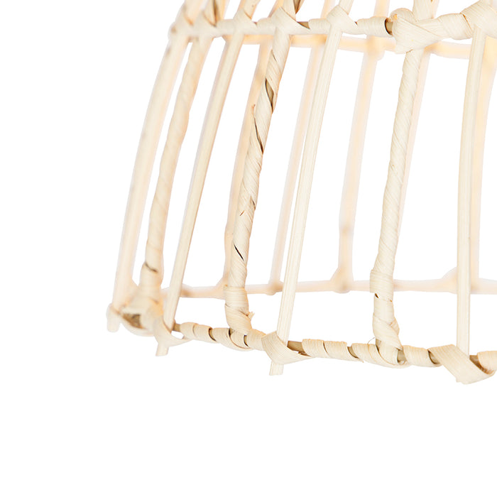 QAZQA Hanglamp magna rotan - Naturel - Landelijk - H 99.5cm