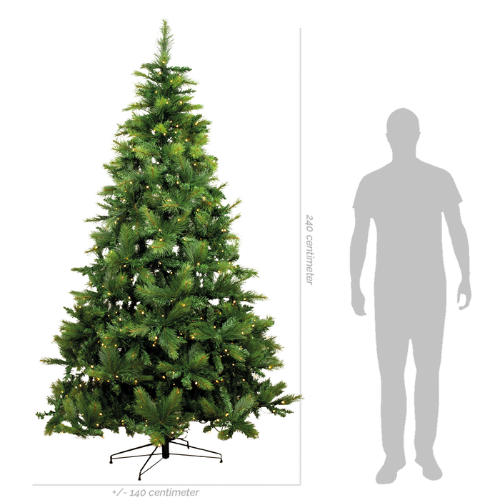 Bloomique - Kunstkerstboom 'King Tree' - Met verlichting -240 cm