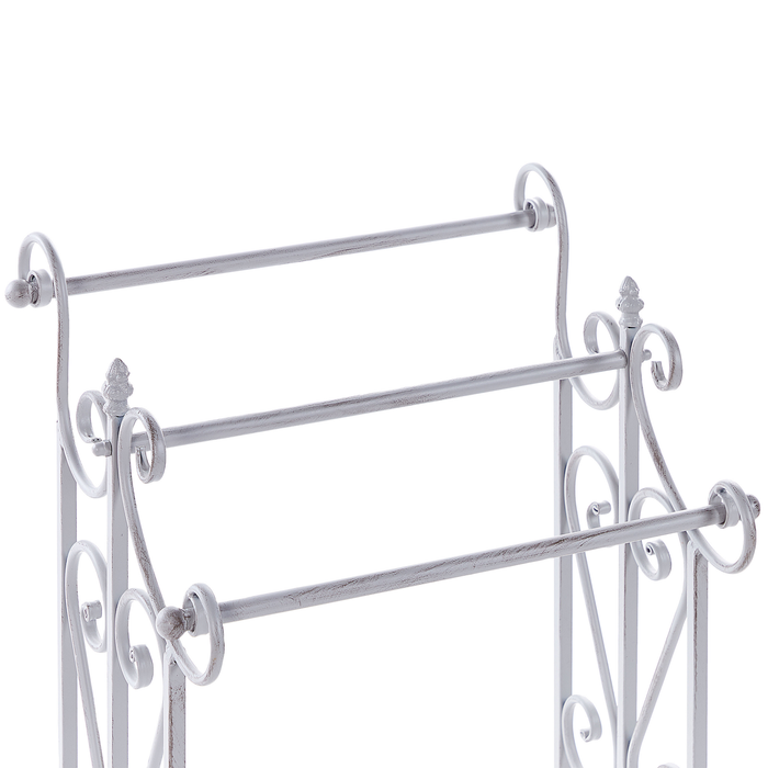 Beliani - CHILLAN - Handdoekrek - Grijs - IJzer