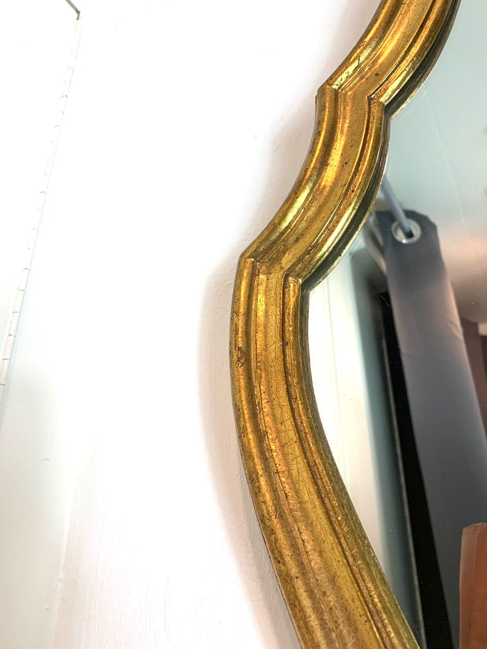 Reliving Antieke Gouden Spiegel Kerst