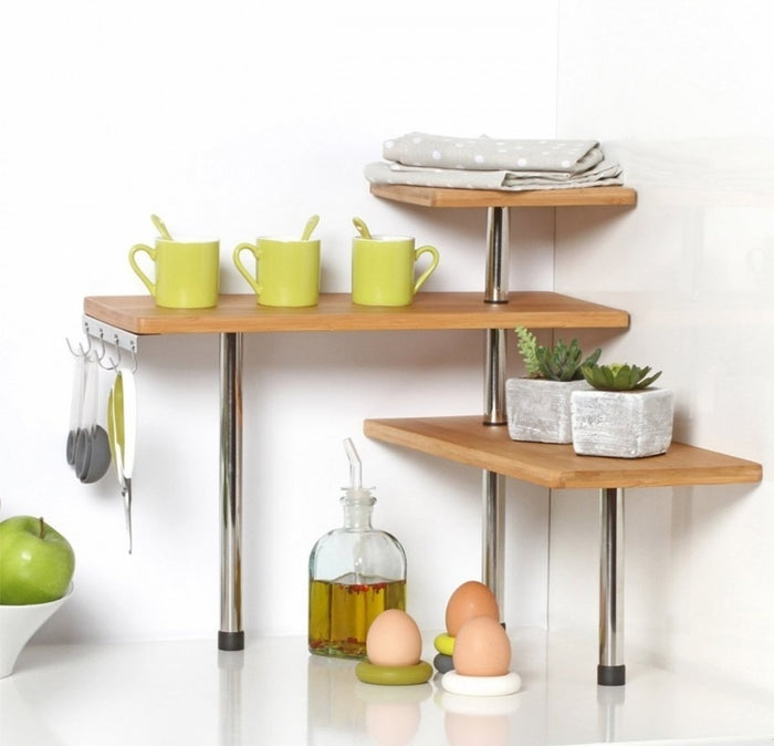 5five - keukenrek bamboe - met 4 haken